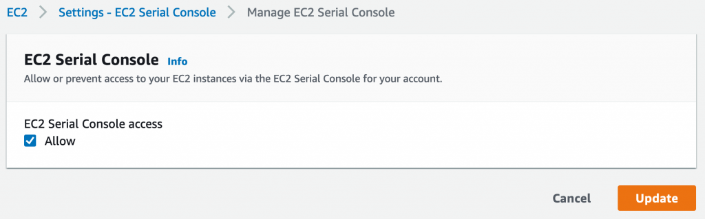 Manage EC2