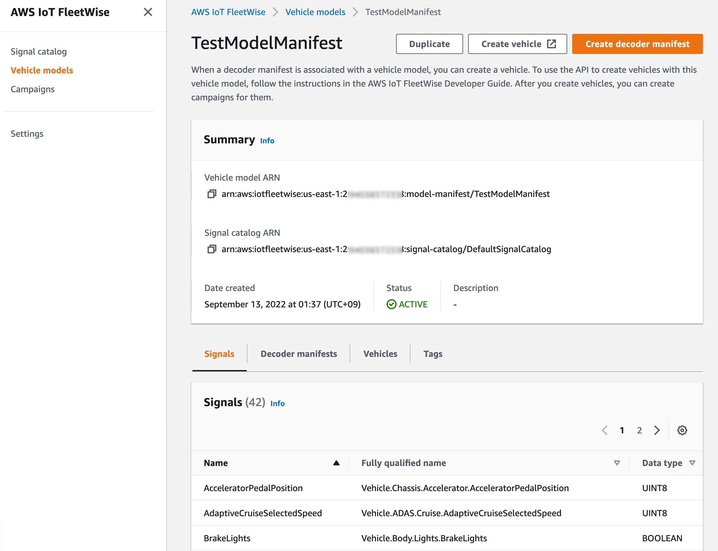 AWS IoT FleetWise