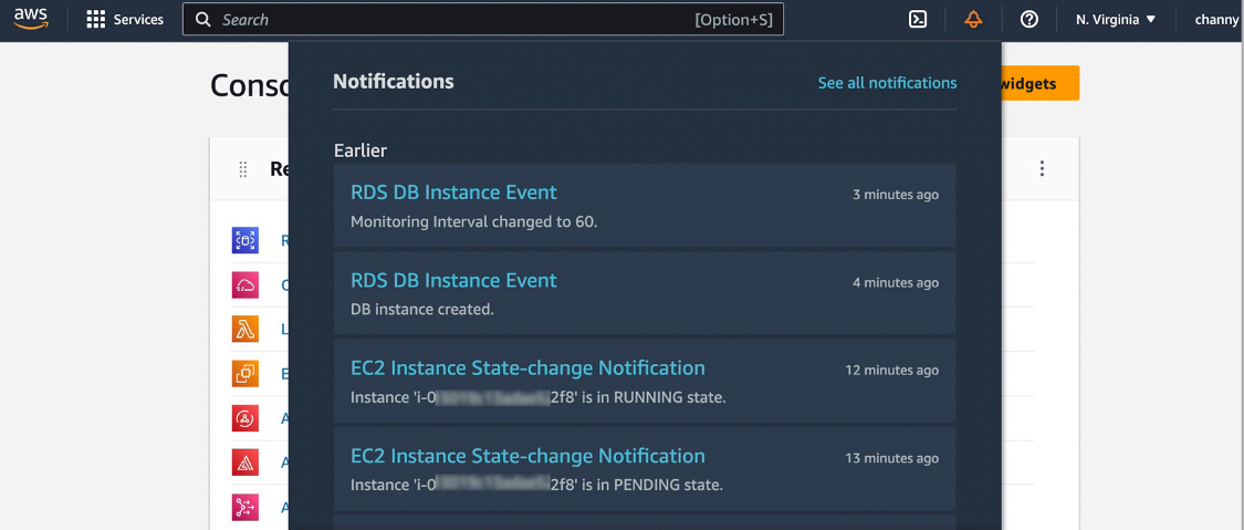 AWS User Notifications