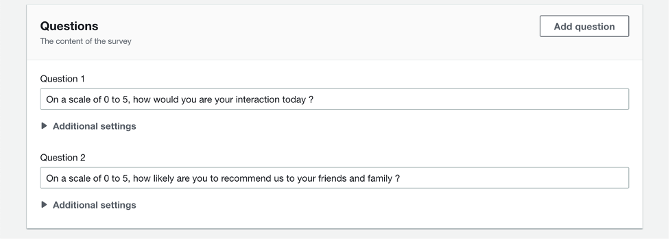 Analizuj wyniki satysfakcji klientow za pomoca ankiet pokontaktowych, korzystajac z zadan Amazon Connect 