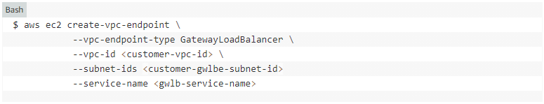 create vpc endpoint load balancer