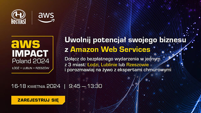 Przyjdź na AWS Impact Poland 2024 (Łódź, Lublin, Rzeszów)