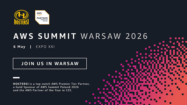 Hostersi Złotym Partnerem AWS Summit Warsaw 2026!