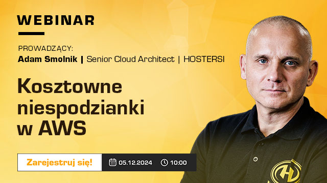 Kosztow(n)e niespodzianki w AWS - zapraszamy na webinar!