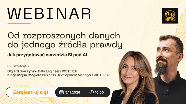 Od rozproszonych danych do jednego źr&oacute;dła prawdy. Jak przygotować narzędzia BI pod AI - zapraszamy na kolejny webinar!