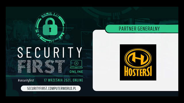 Hostersi partnerem konferencji Security First 2021